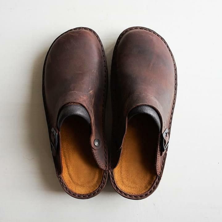 Nordale Collection Men's Slippers With Orthopedic Leather | Temsk
