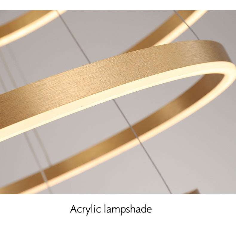Solara Ring Lamp With Premium Aluminum And Acrylic Construction 12500 Lumens | Temsk