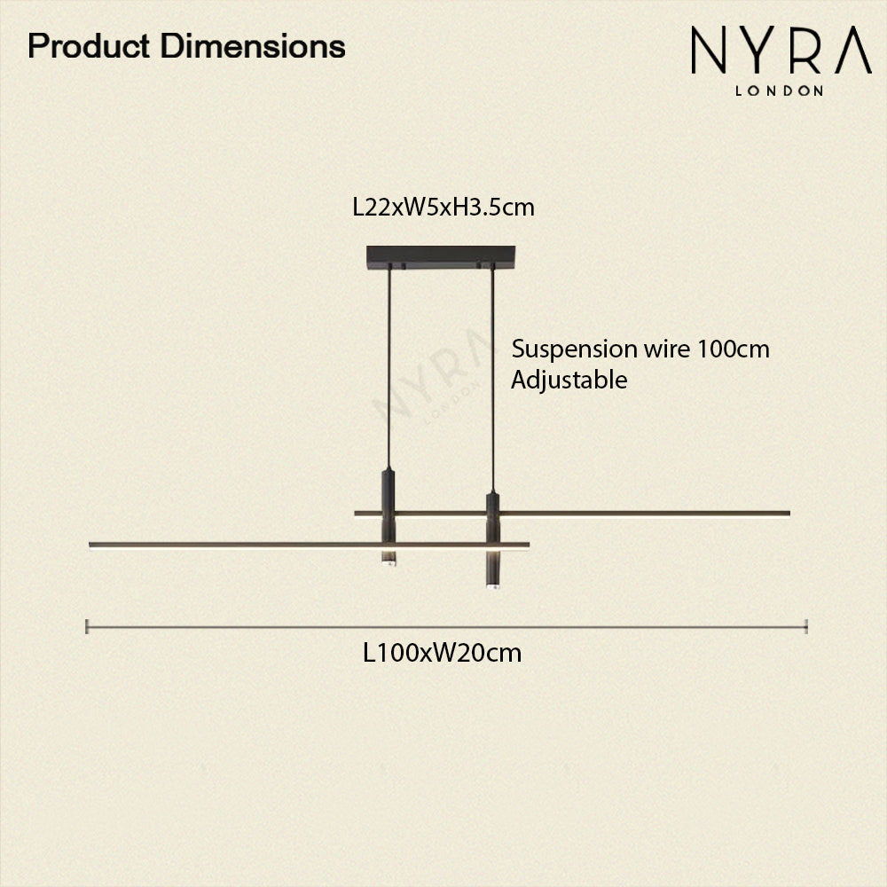 DuoLux Global LED Lamp with 90 to 260 Volt Range Iron and Acrylic Construction | Temsk
