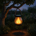Solar Lantern With Flame Effect For Outdoor Garden Lighting | Temsk