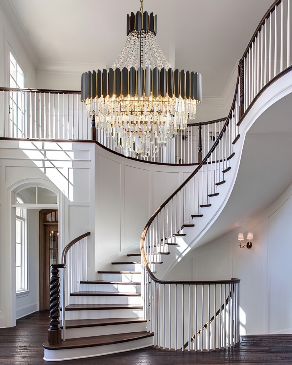 Selara Crystal Chandelier With K9 Crystal Modern LED Pendant Light | Temsk