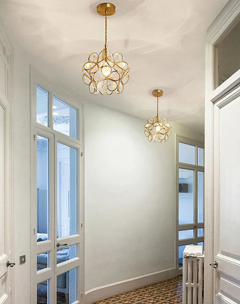 Liora Glass Flower Pendant Light for Living Rooms and Homes | Temsk