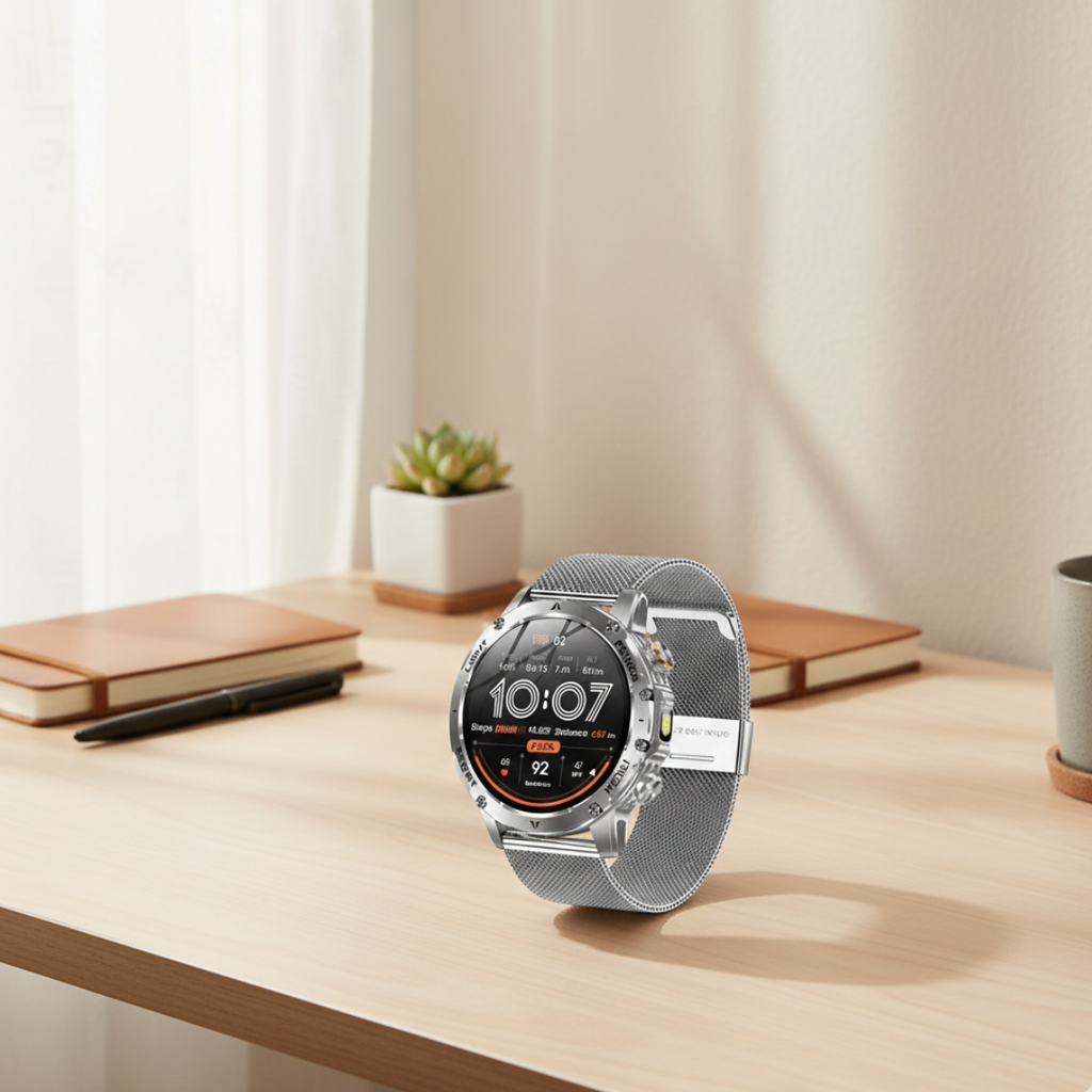 Rugged Outdoor Smartwatch With Waterproof Tactical Design And Long Battery Life | Temsk