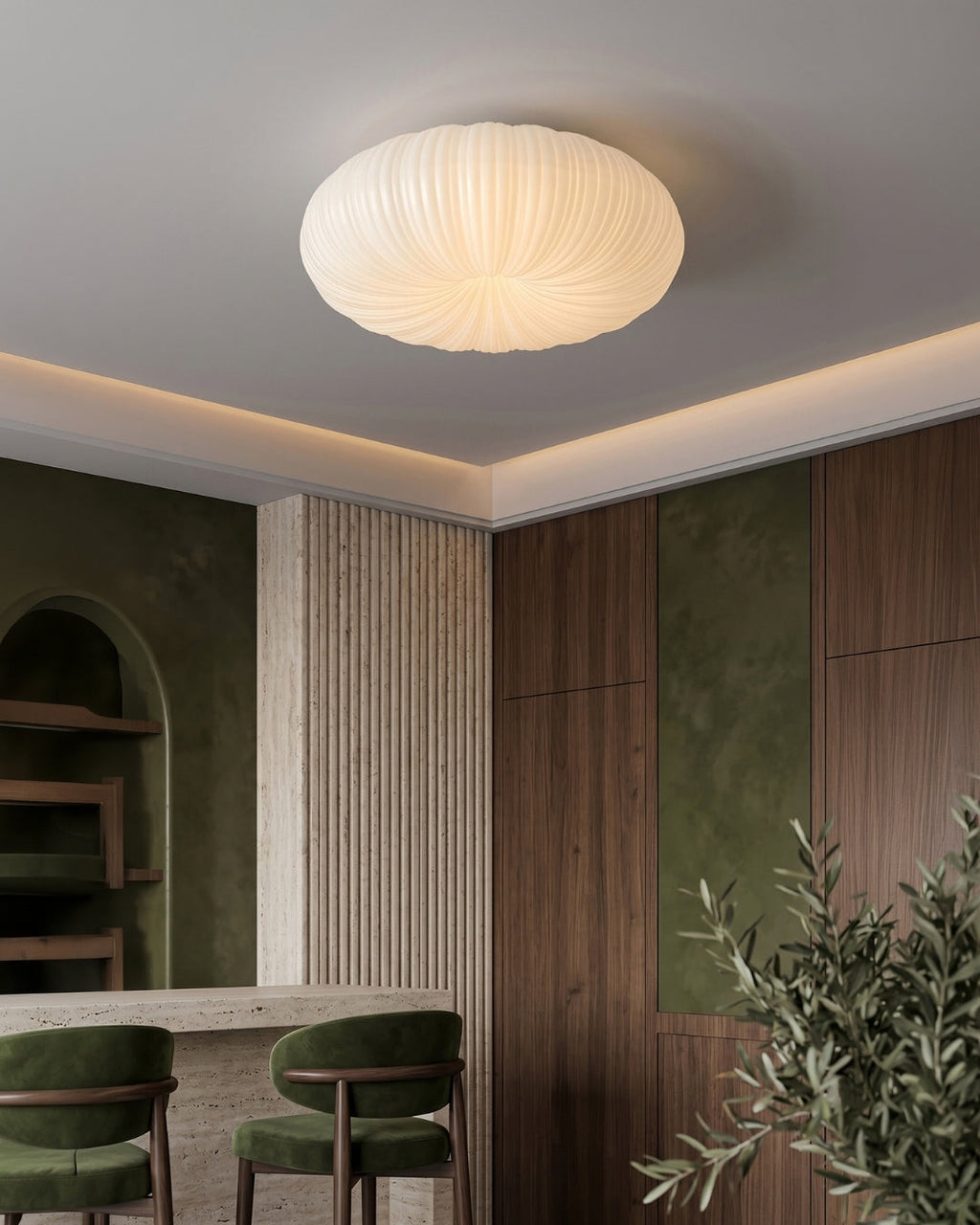 Iris Scandinavian Dimmable Ceiling Light With Metal And Acrylic Remote Control | Temsk