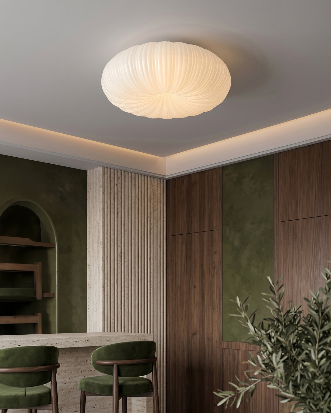 Iris Scandinavian Dimmable Ceiling Light With Metal And Acrylic Remote Control | Temsk
