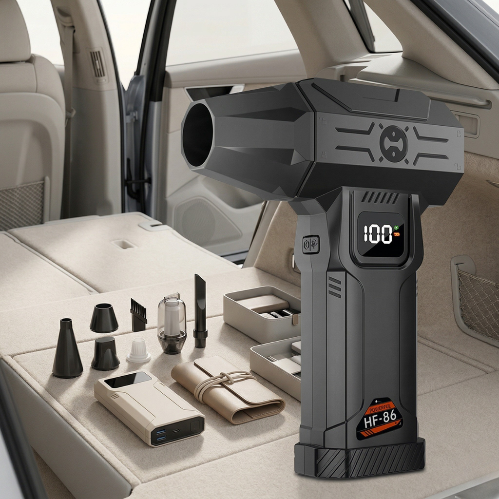 Turbo Air Portable Car Vacuum Cleaner For Cars And Small Spaces | Temsk