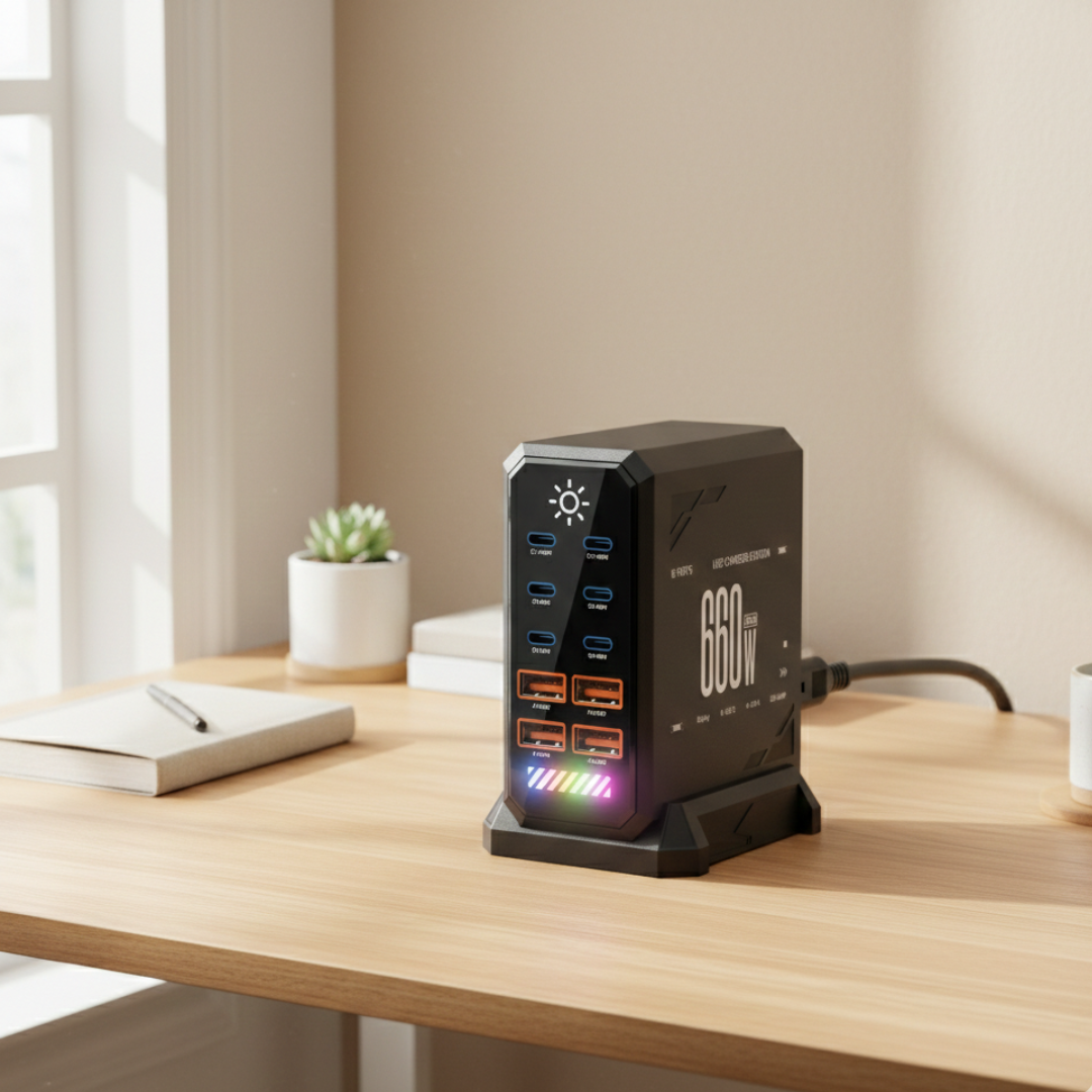 USB-C Charging Station for Multiple Devices and More | Temsk