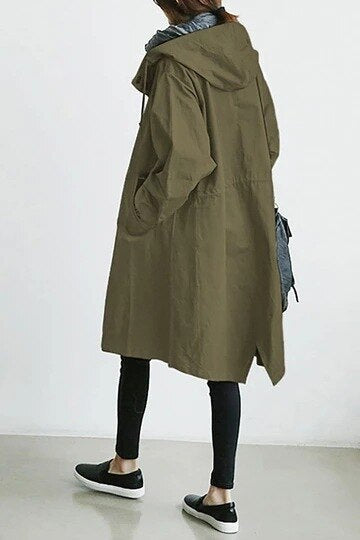 AuroraWeave Fashionable Trench Coat For Women Long Style Seasonal 2024 | Temsk