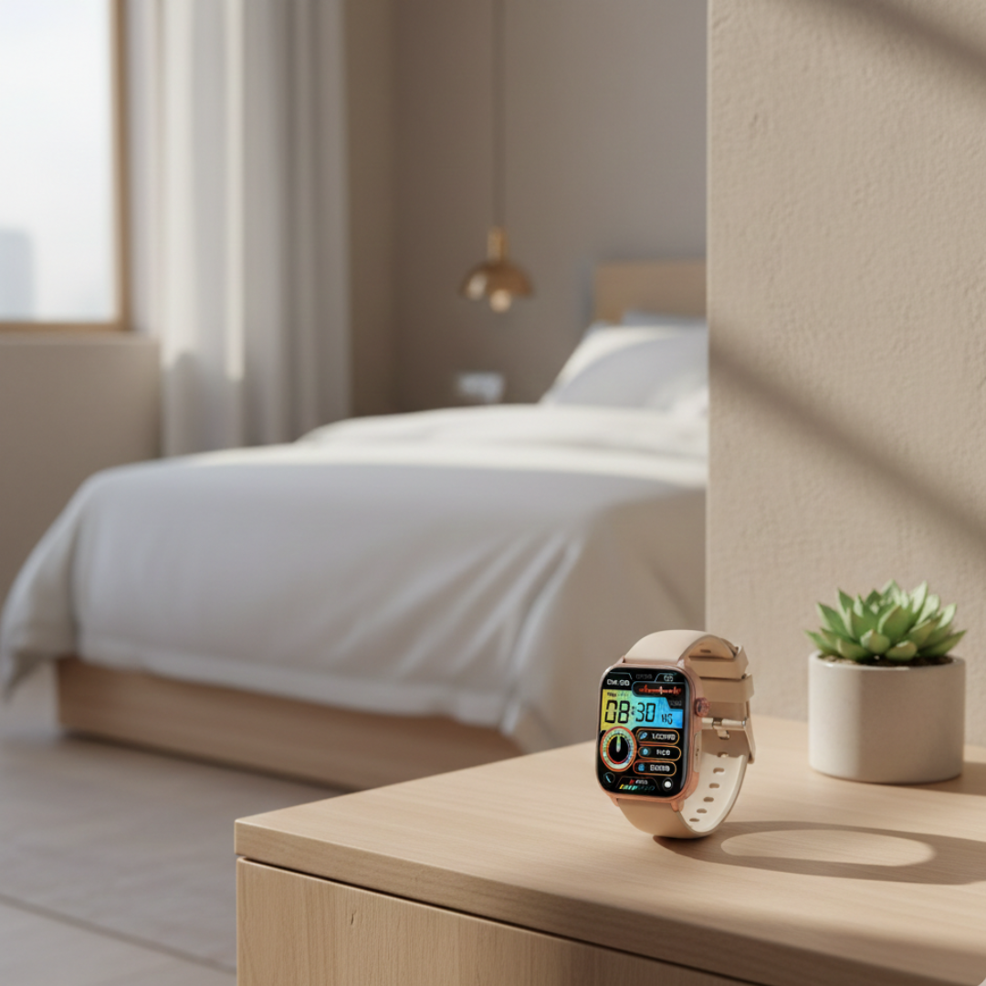 Smartwatch With AMOLED Display And Bluetooth Calling Waterproof Everyday Wear | Temsk
