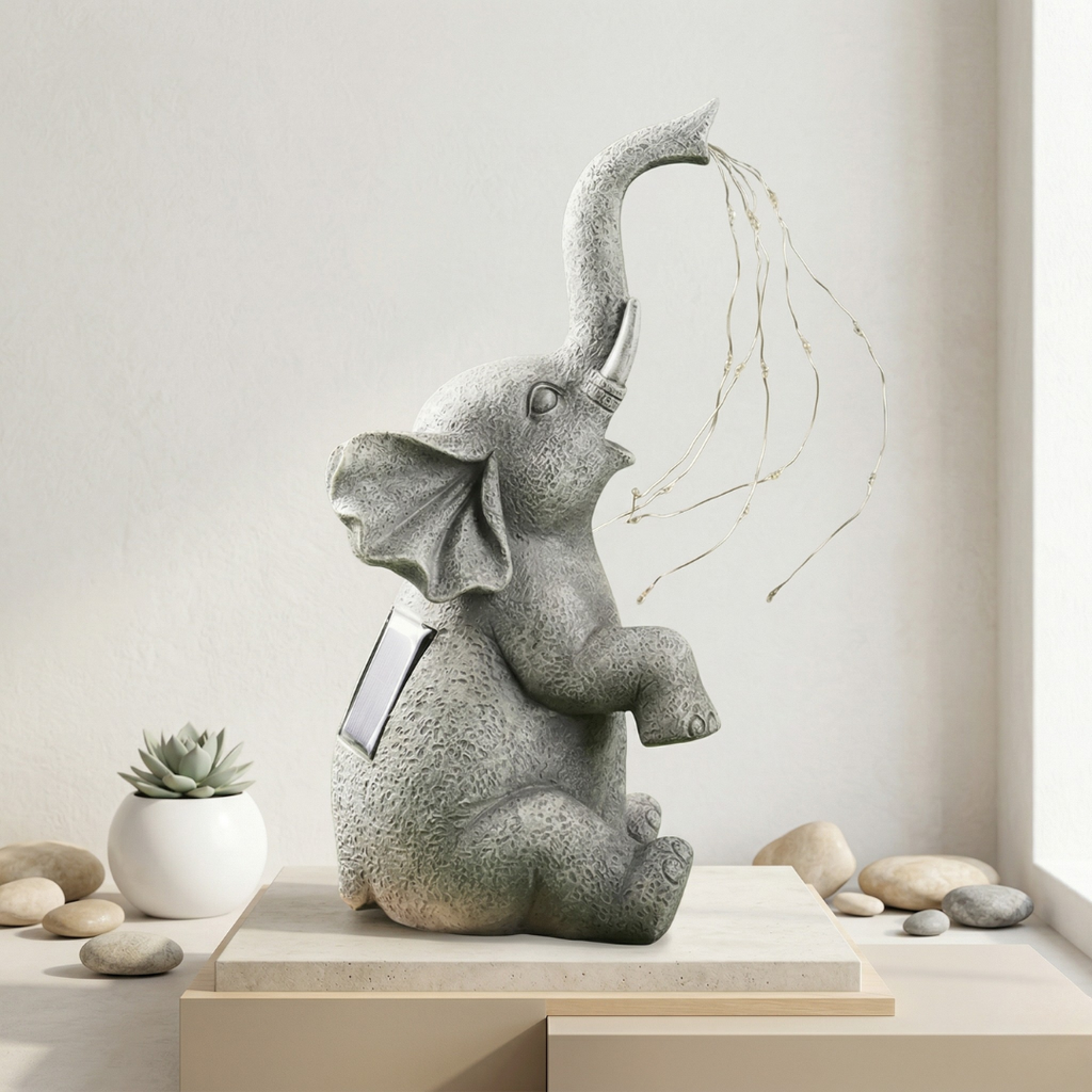 Solar Elephant Garden Ornament Solar Elephant Garden Ornament | Temsk
