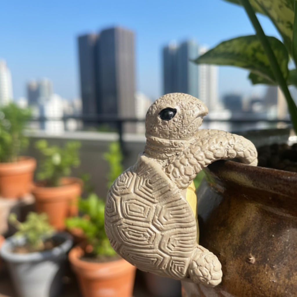 Hanging Turtle Resin Decor For Playful Plant Pots And Corners | Temsk