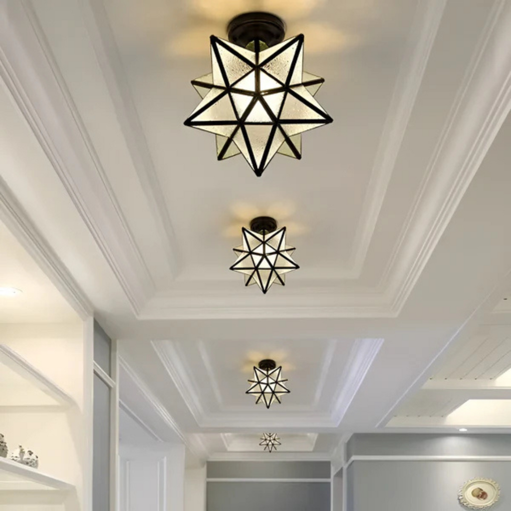 Xelio LED Deckenlampe geometrisches Stern-Design Leuchte | Temsk