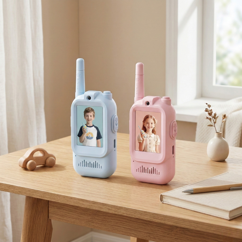 Video Walkie Talkies for Kids Ages 3 to 6 for Playtime Communication | Temsk