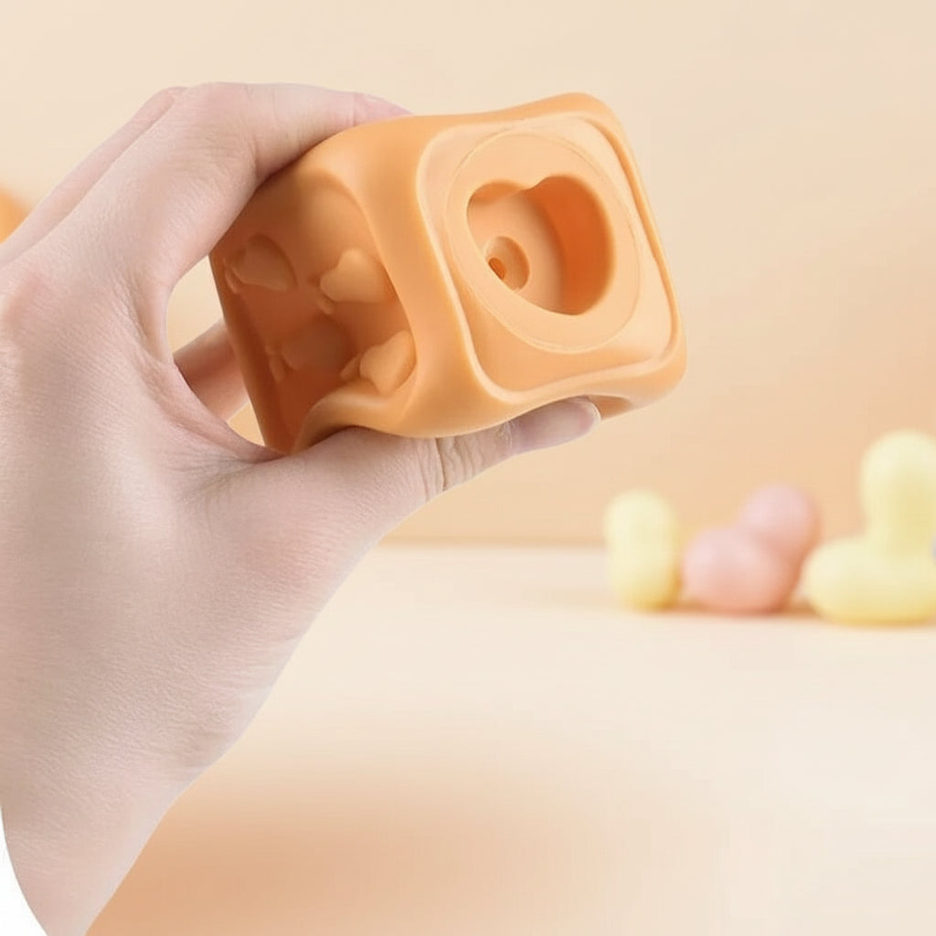 Soft Sensory Stacking Blocks With Teething Cubes For Babies | Temsk