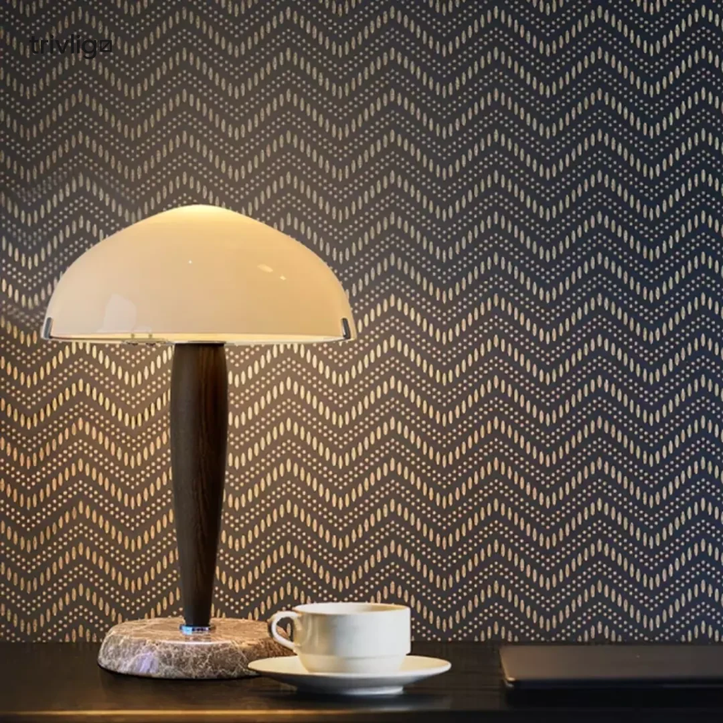 Verve Retro Table Lamp With Warm Ambient Bedside Lighting | Temsk