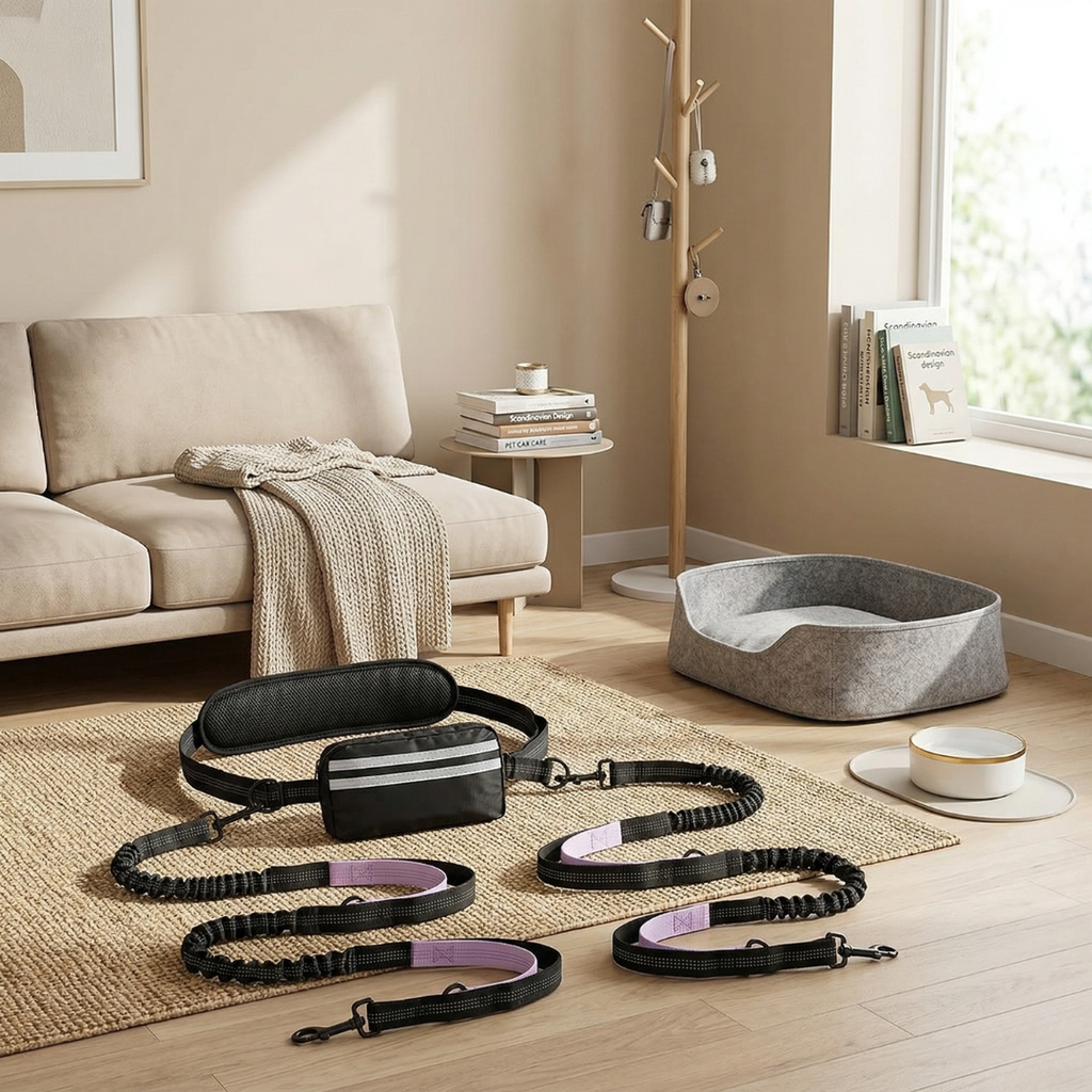 Hands-Free Dog Leash With Pouch For Everyday Walks | Temsk