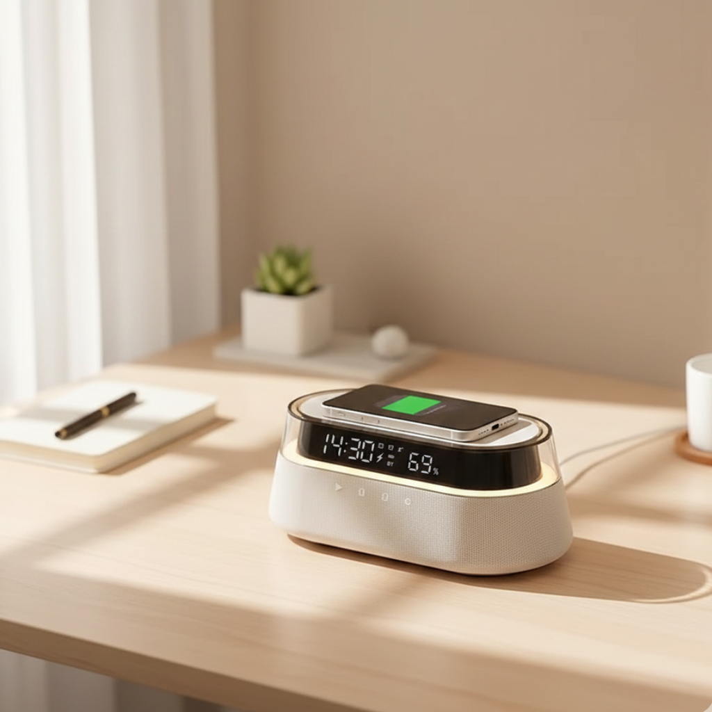 Sveglia smart con altoparlante Bluetooth per la camera da letto | Temsk