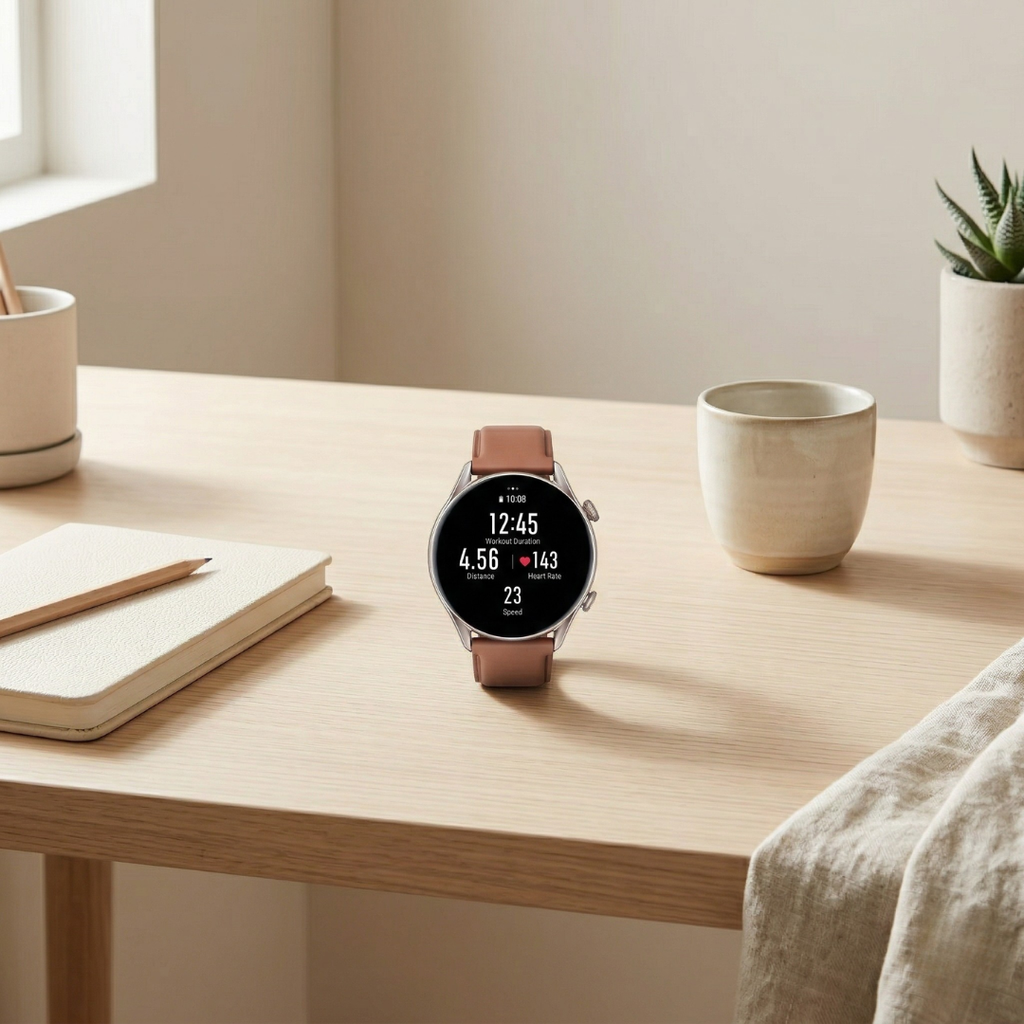 Fitness Smartwatch With AMOLED Display Activity Tracker And Bluetooth Watch | Temsk