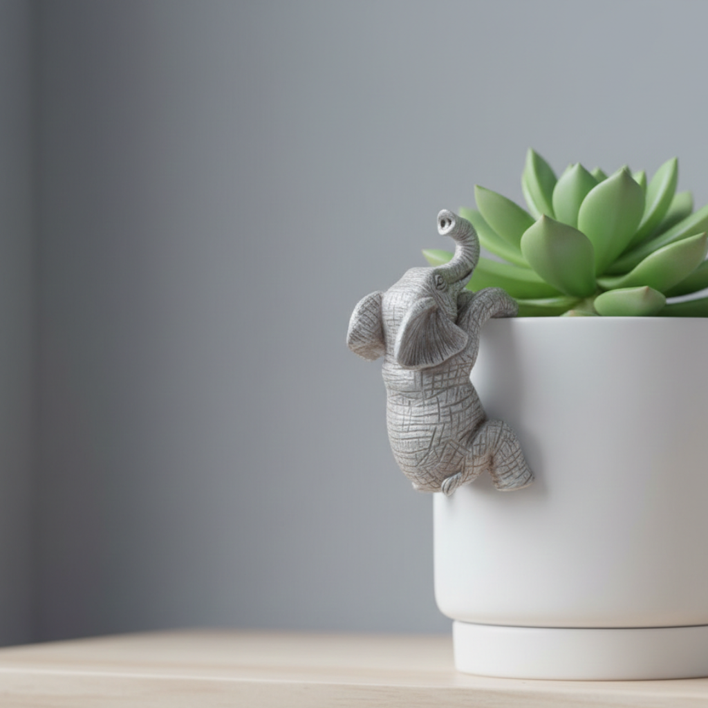 Elephant Climbing Wall Sculpture For Home Decor Display | Temsk