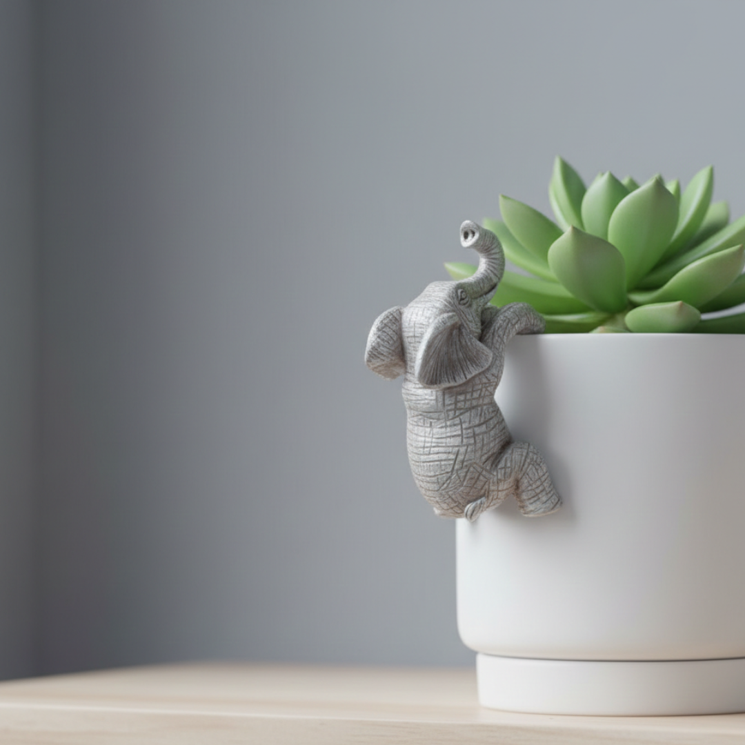 Elephant Climbing Wall Sculpture For Home Decor Display | Temsk