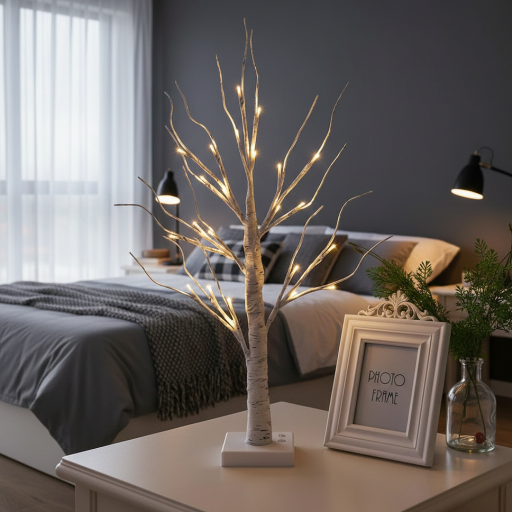 Birch Tree LED Light Decor For Cozy Ambience At Home | Temsk