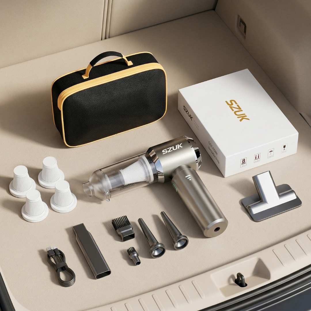 Compact Handheld Car Vacuum Cleaner For Car Interiors | Temsk
