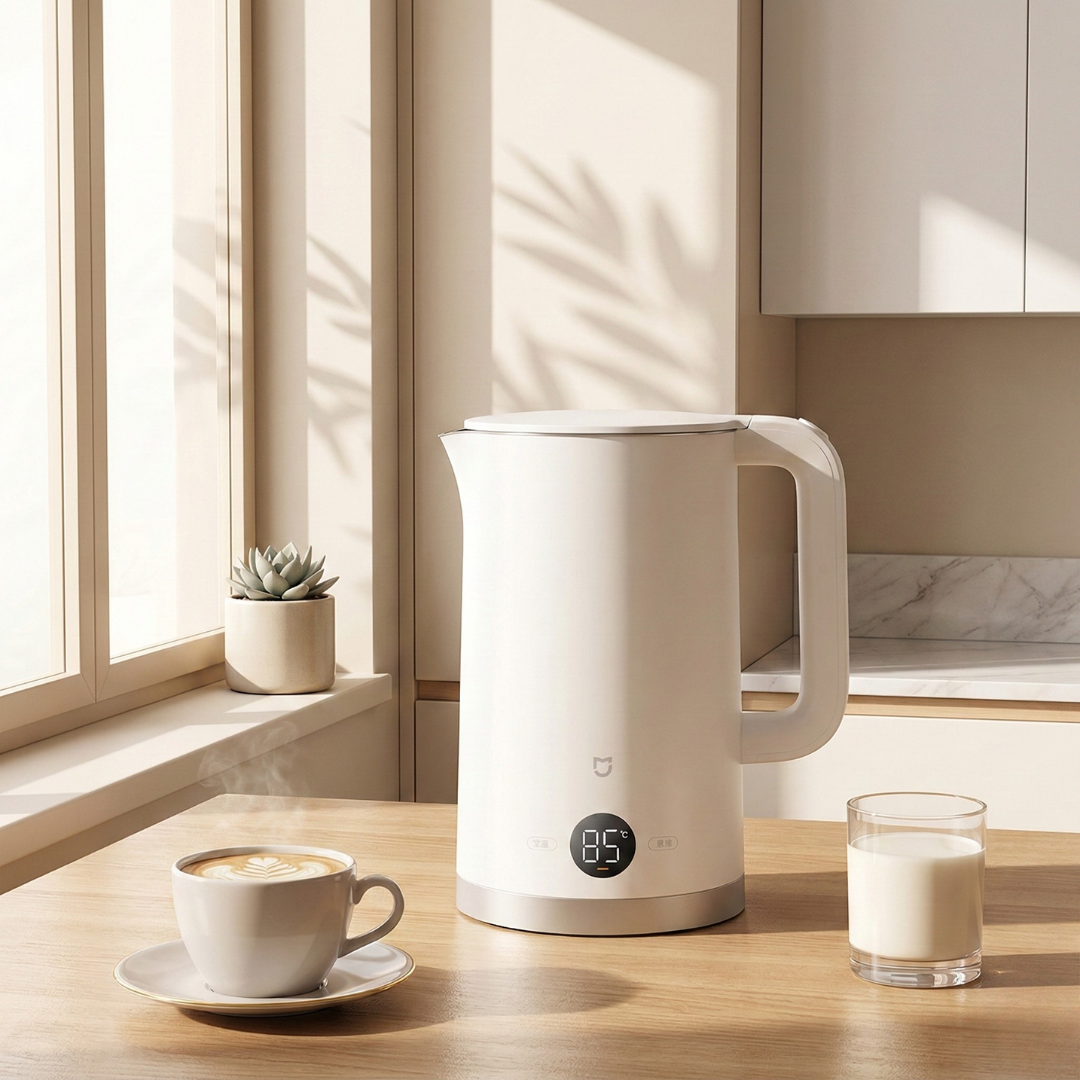 Stainless Steel Electric Kettle 1.7L Capacity For Home Kitchen | Temsk