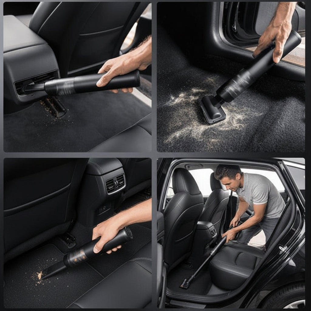 Compact Cordless Handheld Car Vacuum For Quick Auto Interior Cleaning | Temsk