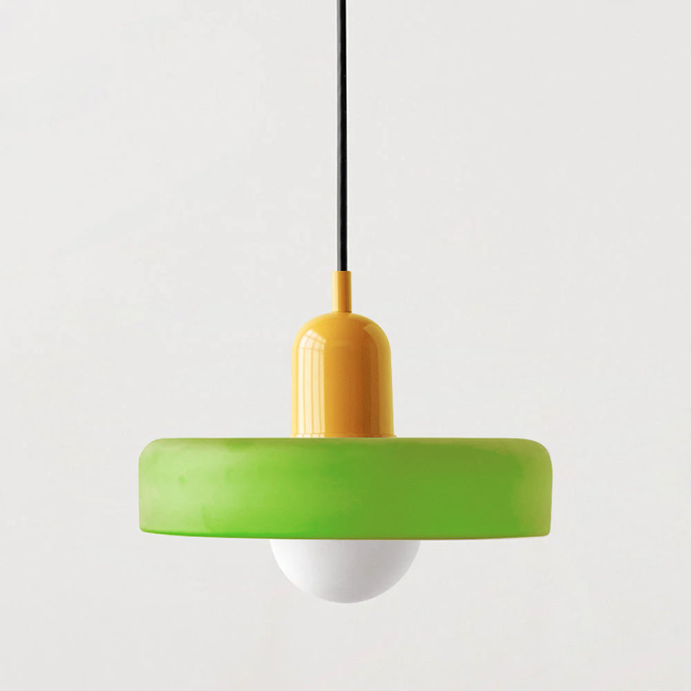 Nordische Pendelleuchte mit Retro-Glas-Look für bunte moderne Räume | Temsk