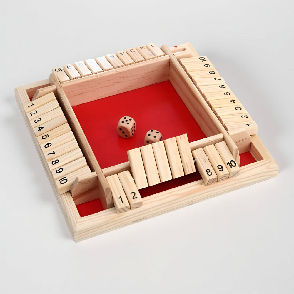 Wooden Math Board Game For Families Educational Tabletop Set | Temsk