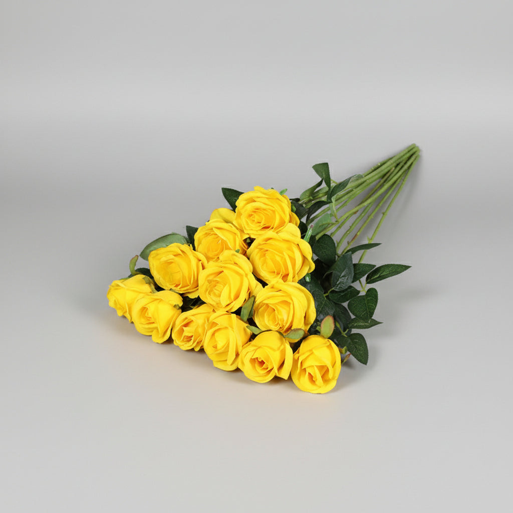 Mother's Day Red Artificial Rose Bouquet For Home Decor | Temsk