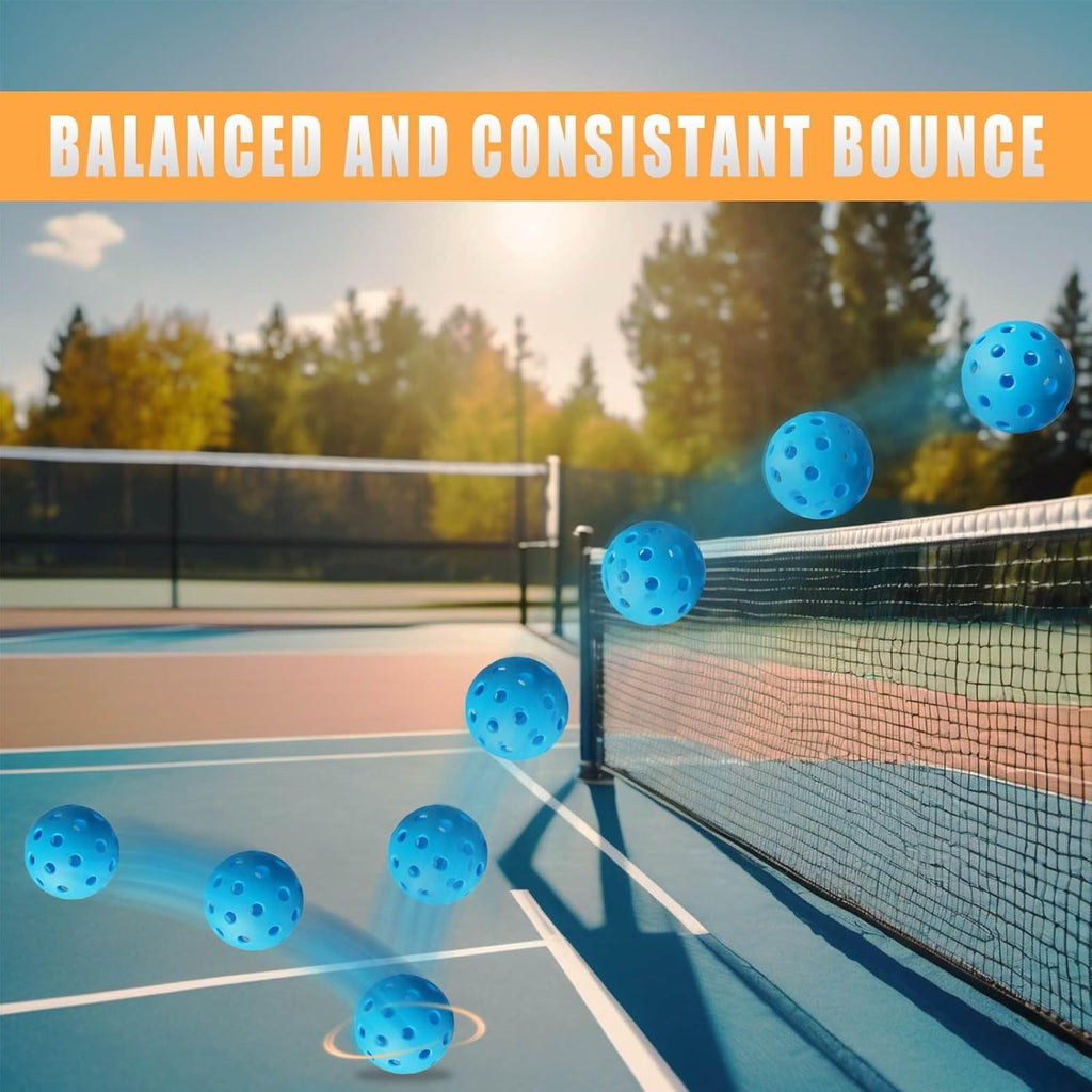 Durable Outdoor Pickleball Balls High Visibility 6 Pack Set | Temsk