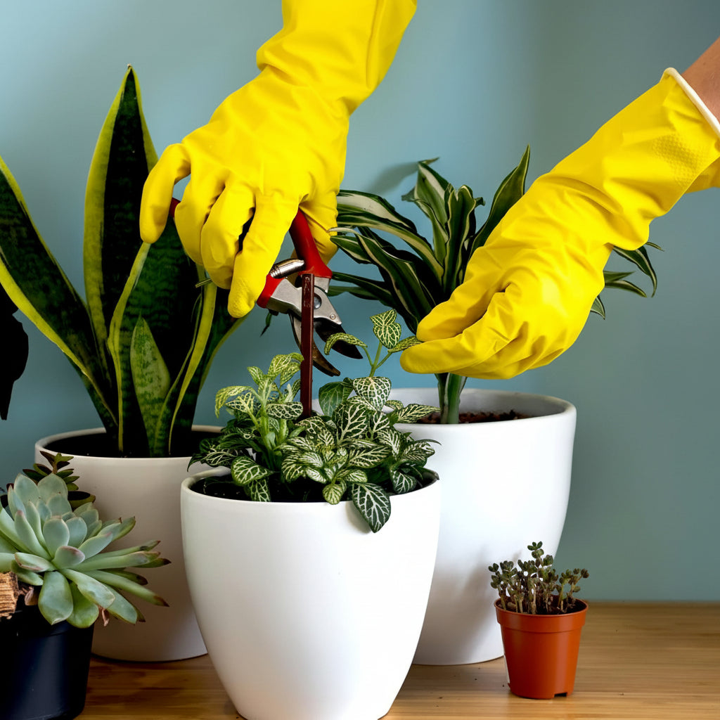Natural Rubber Gloves For Kitchen Cleaning And Gardening Non-Slip Protection | Temsk