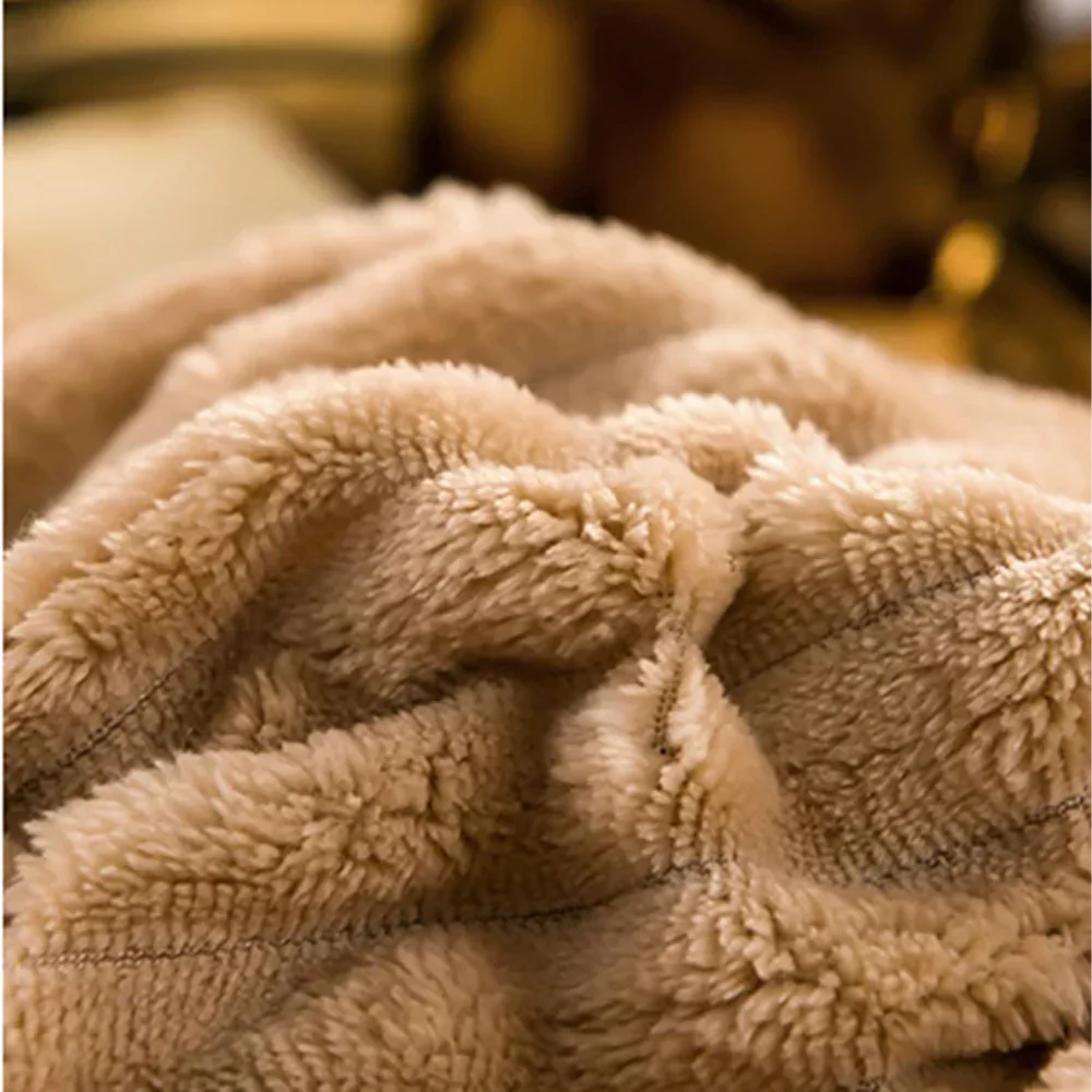Winter Plush Duvet Cover Set With Bedspread Look Design | Temsk