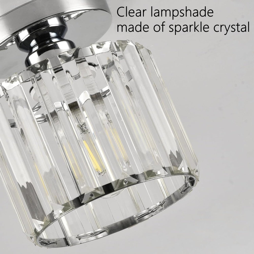 Crystal Ceiling Light E27, Surface Mounted, Modern Hall and Living Room | Temsk
