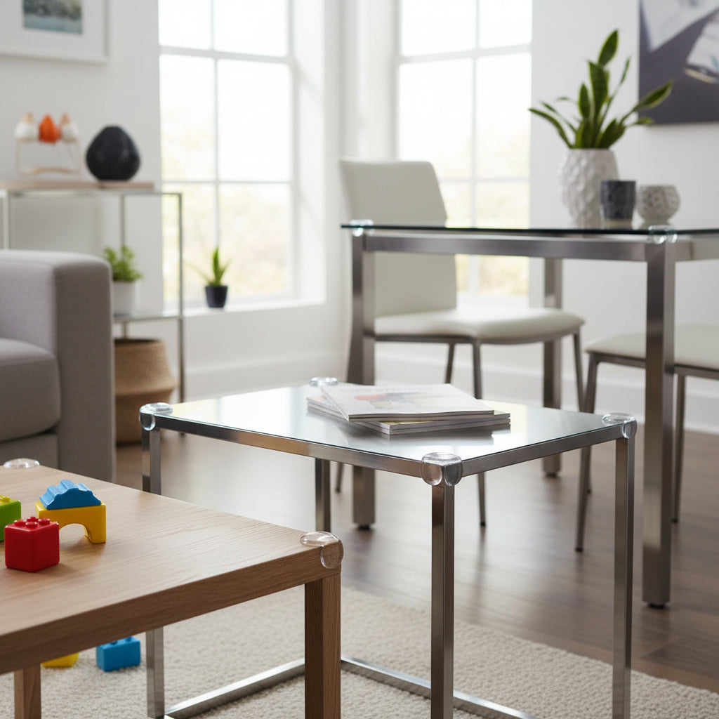 Clear PVC Corner Protectors For Child Safety On Table Edges | Temsk