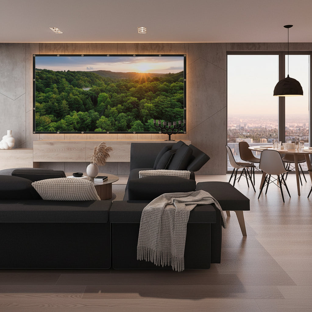 Lightweight 120 Inch Screen For Outdoor Projection And HD Viewing | Temsk