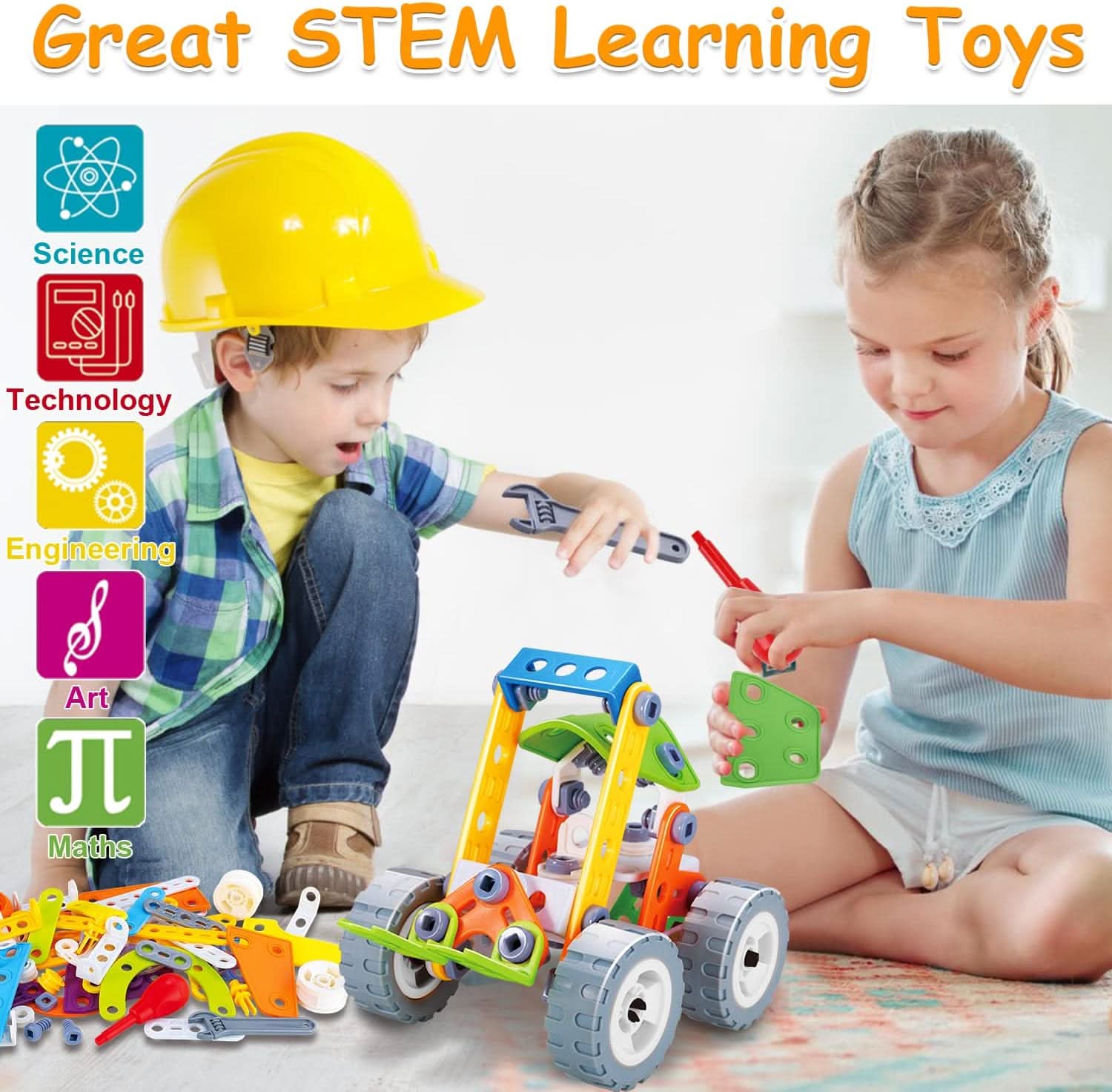 Set da Costruzione Imagination Builders per Bambini, Stimola la Risoluzione dei Problemi | Temsk
