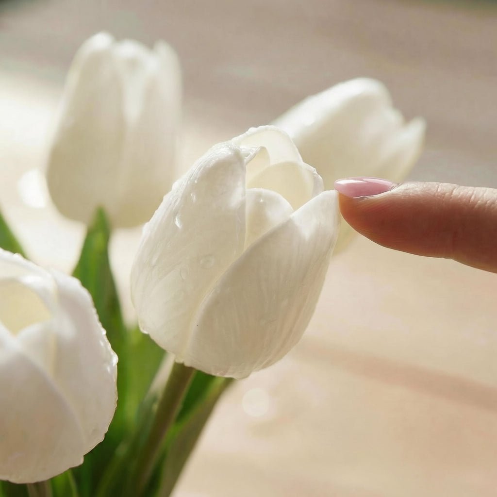Mother's Day Real-Touch Tulips With PU Stems Bouquet | Temsk