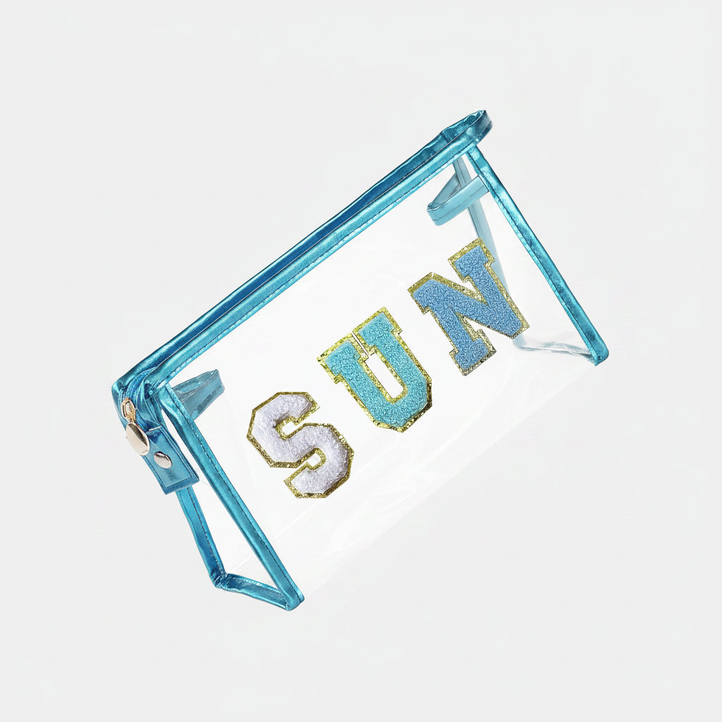 Clear Travel Cosmetic Bag for Beach Essentials and Everyday Use | Temsk