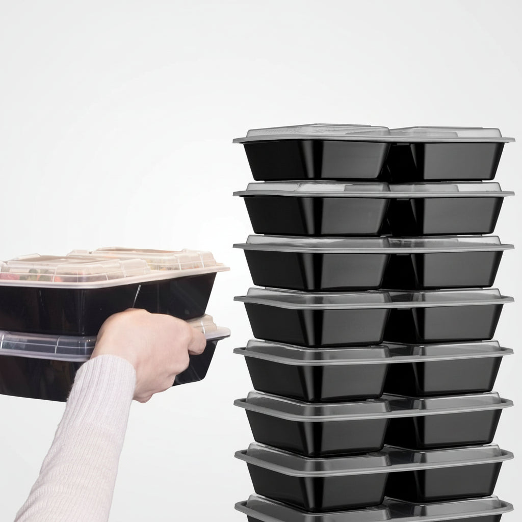 BentoForge Three Compartment Bento Box For Structured Meals | Temsk