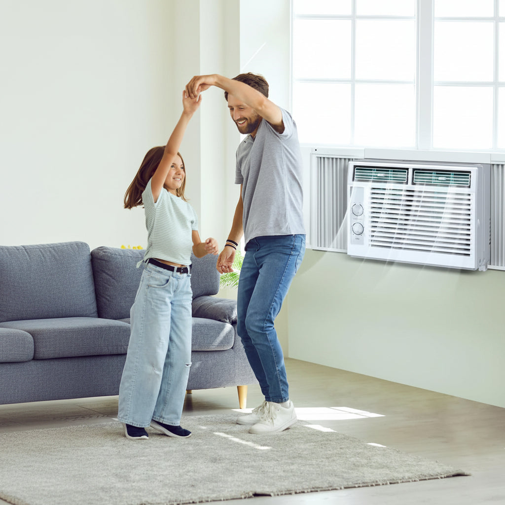 Kompakte Fenster-Klimaanlage 5000 BTU Kühlsystem | Temsk