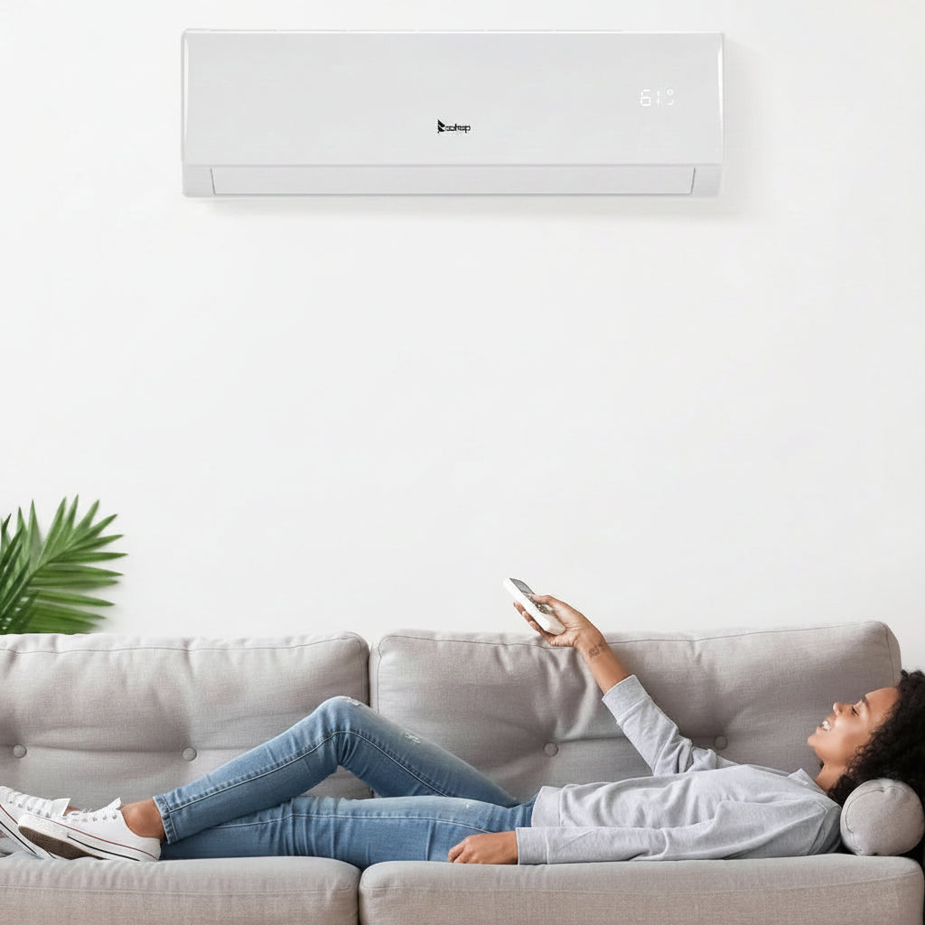 Kompakte Mini-Split tragbare Klimaanlage mit intelligenter Kühlung und Wärmepumpe | Temsk