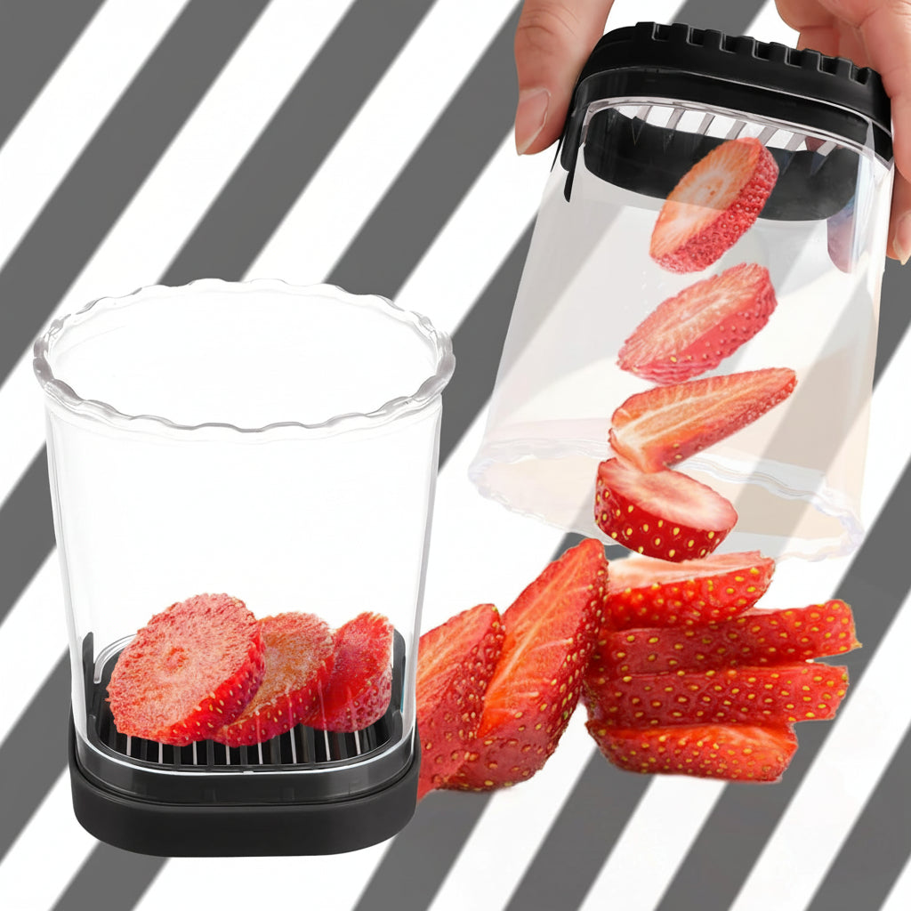 8-Blade Kitchen Cutter For Easy Strawberry Slices And Mixed Fruit | Temsk