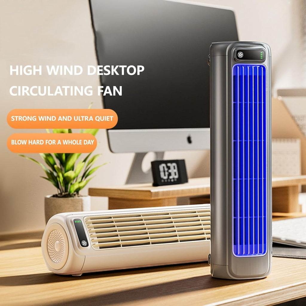 Kompakter Turmventilator mit blattlosem USB-Design für persönliche Kühlung | Temsk