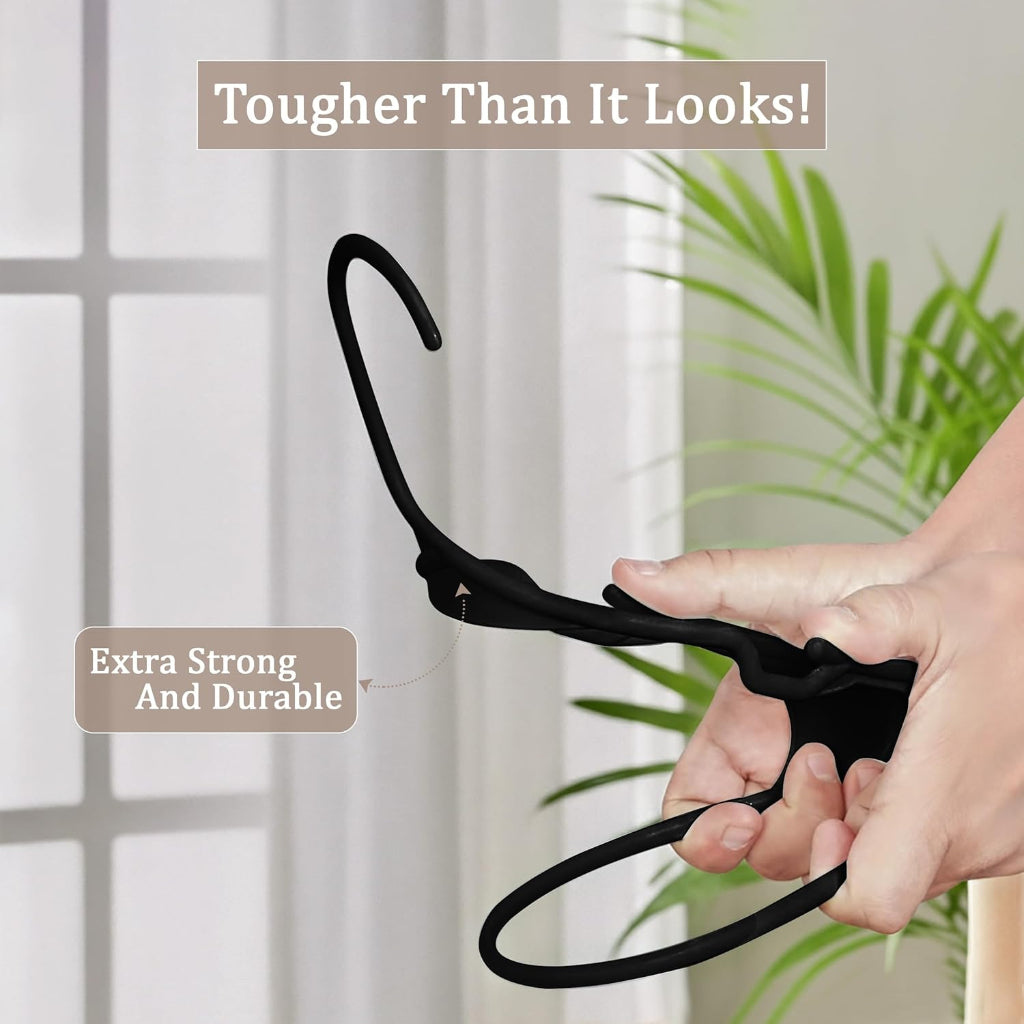 Slim Plastic Clothes Hangers Set For Heavy Duty Closet Organizer | Temsk