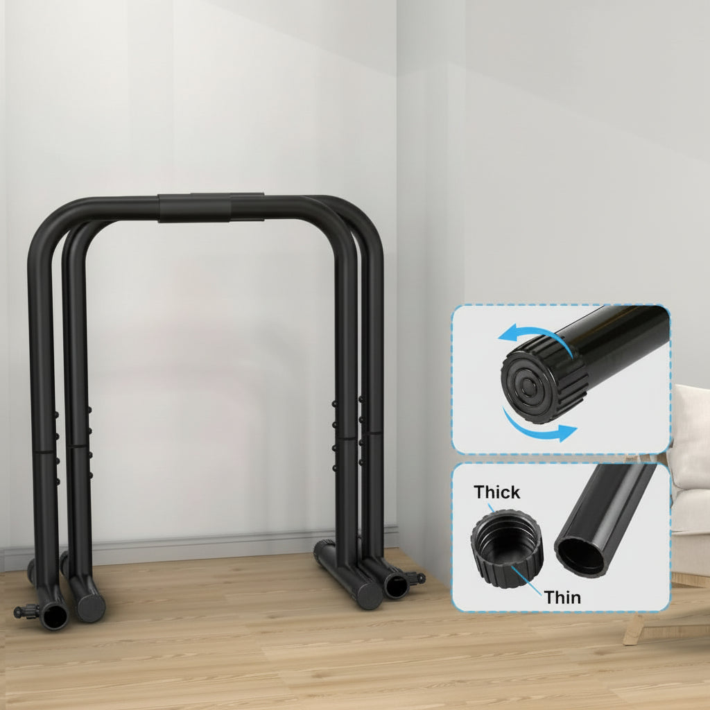 FlexCore Adjustable Steel Dip Station For Upper Body Training | Temsk