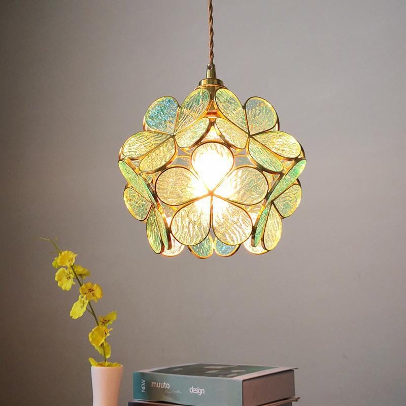 Liora Glass Flower Pendant Light for Living Rooms and Homes | Temsk