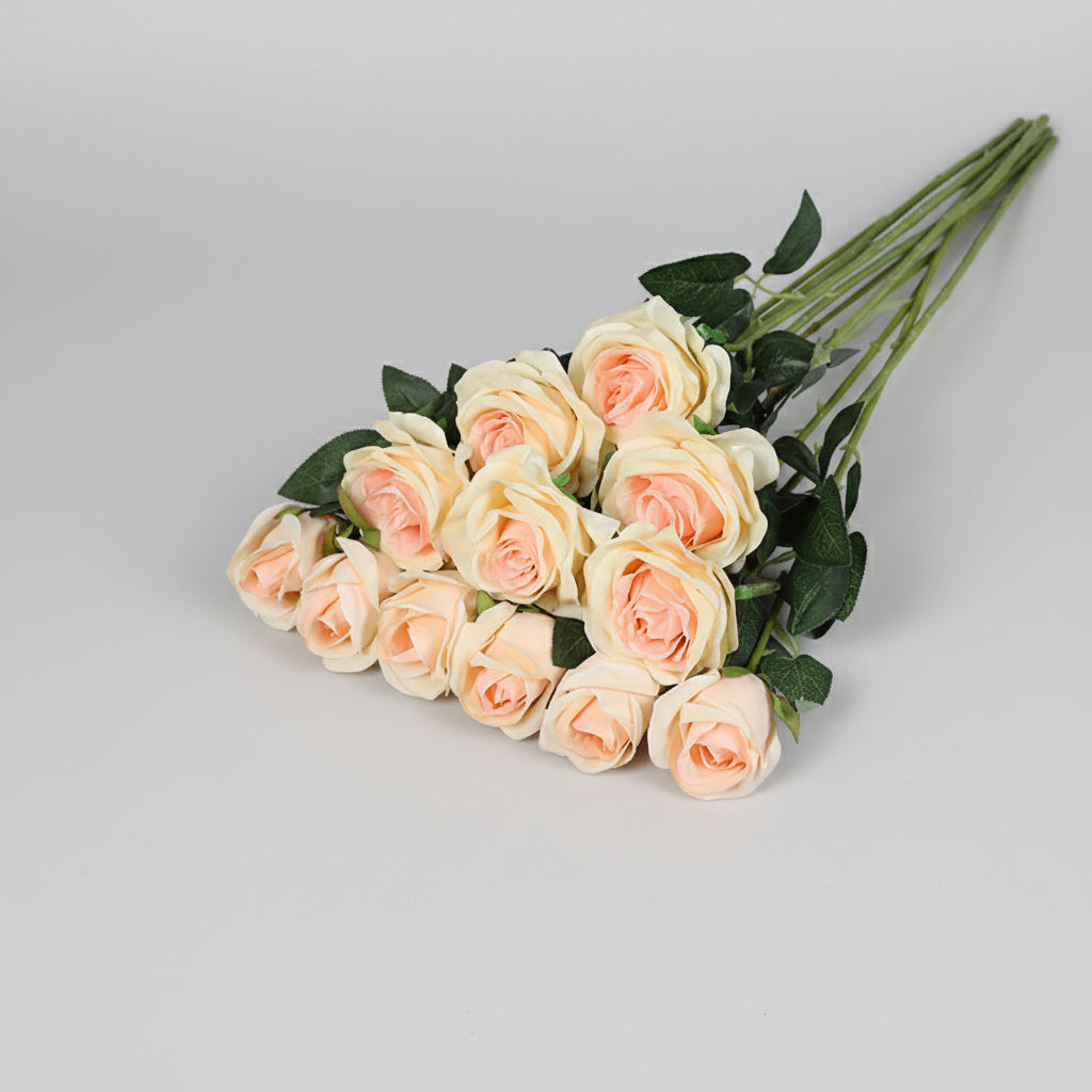 Mother's Day Red Artificial Rose Bouquet For Home Decor | Temsk