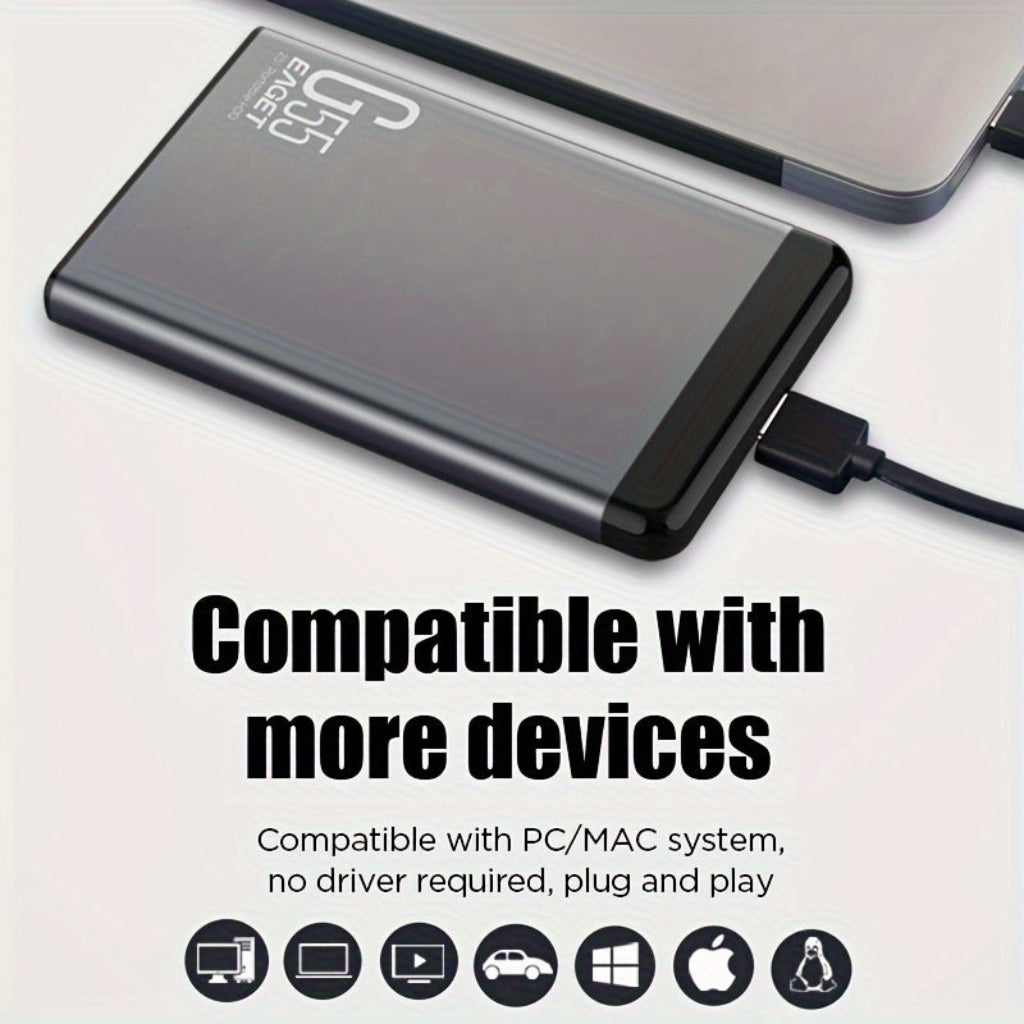 Slim Portable External SSD Drive For USB Storage And Backups | Temsk
